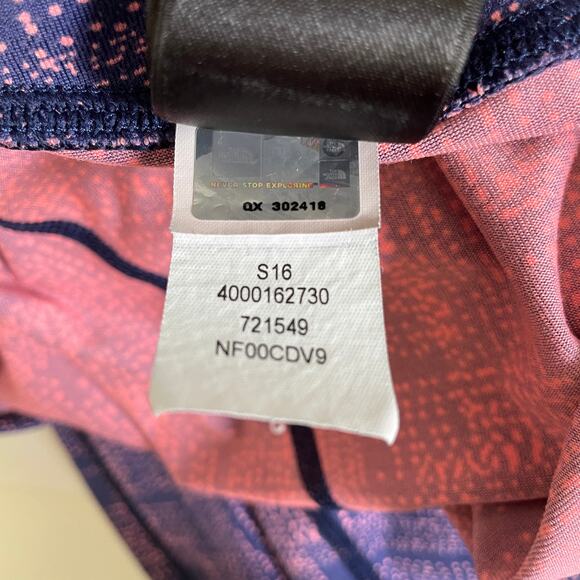 The North Face Women's Leggings Size Large Blue Pink Dots - Picture 5 of 11